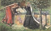 Dante Gabriel Rossetti Arthur's Tomb: The Last Meeting of Launcelort and Guinevere (mk28) oil painting